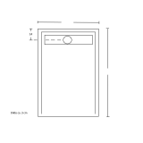 Receveur de douche en composite sur mesure Subway XL