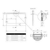 Receveur de douche en composite sur mesure Lado